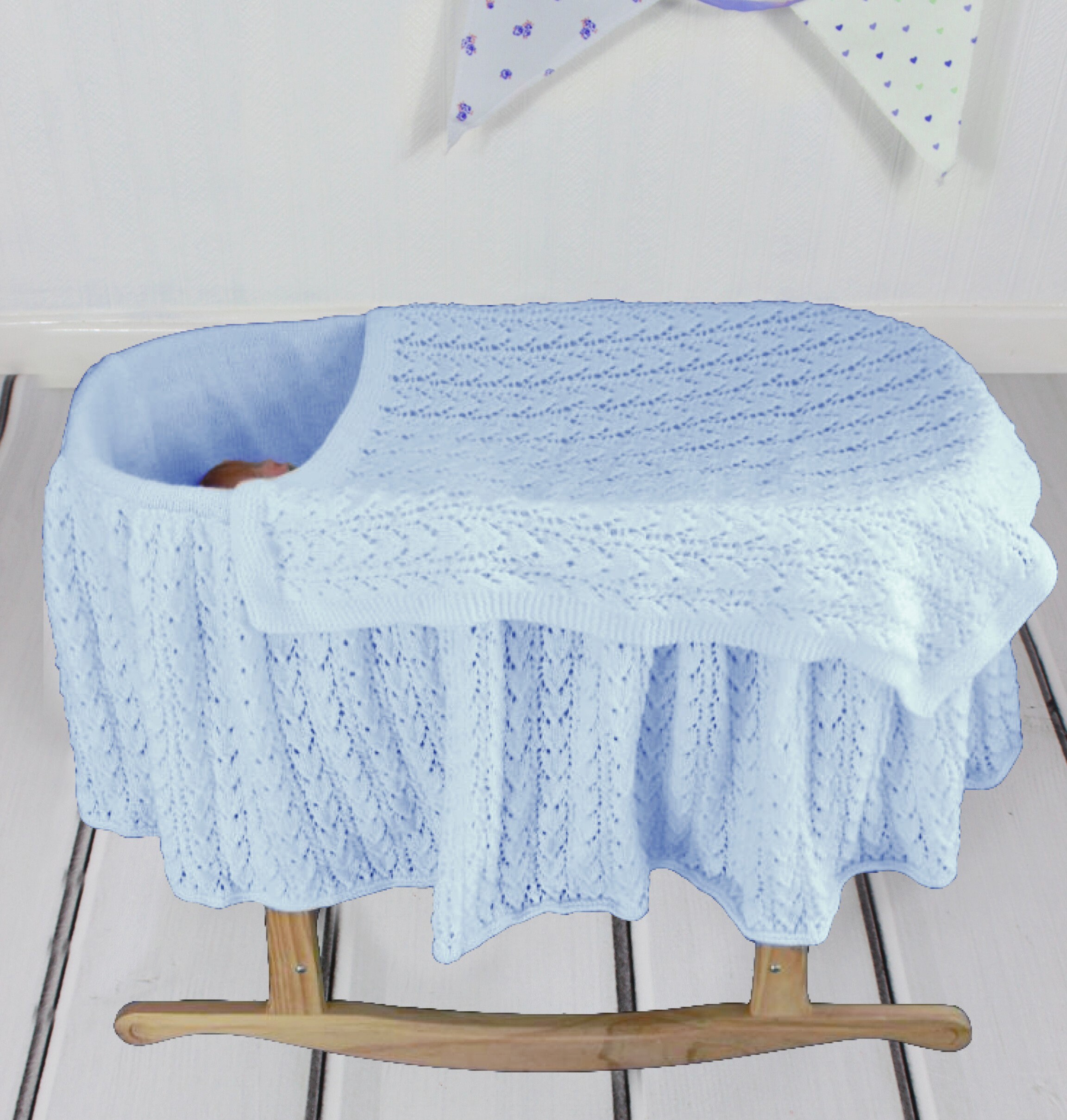 Knitting Pattern Moses Basket Cover Pattern Blanket Pattern Baby Knitting Pattern Baby Afghan Pattern KP241 Etsy Canada