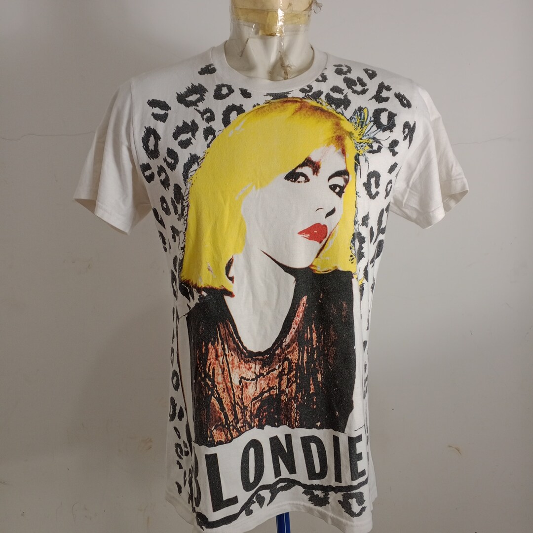 Official Blondie 'Staredown' Band Logo T-Shirt - Unisex Cotton Tee In White, Debbie Harry Merch - View #3