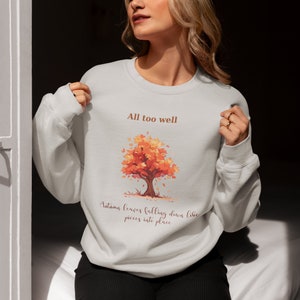 All Too Well Autumn Sweatshirt | All Too Well Shirt | Autumn Season Fall Sweatshirt | Taylor Swiftie Merch Sweatshirt | Music Lovers Merch