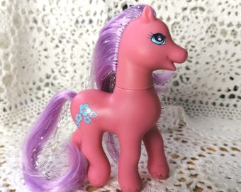 Vintage G2 My Little Pony Princess Morning Glory 1990s Royal Wedding Earth Adult MLP UK EU Europe European - Pink Purple Tinsel Hair