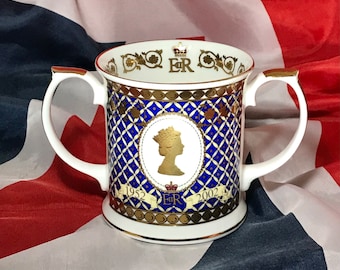 Copa Sadler del Jubileo de Oro de la Reina Isabel II, porcelana fina
