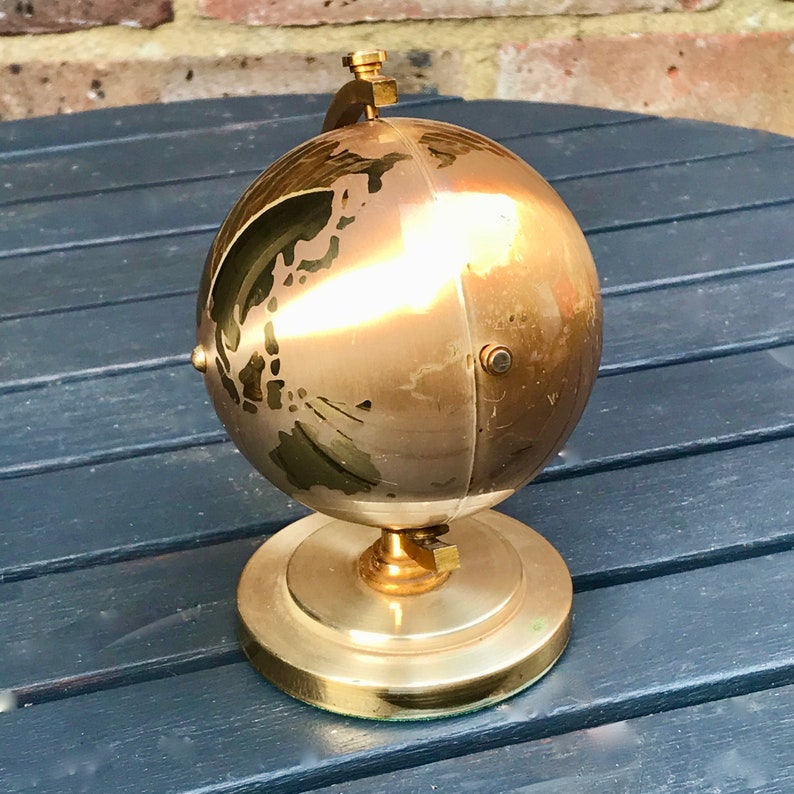 World Globe Mechanical Alarm Clock Made in Japan by Windmill. Etsy