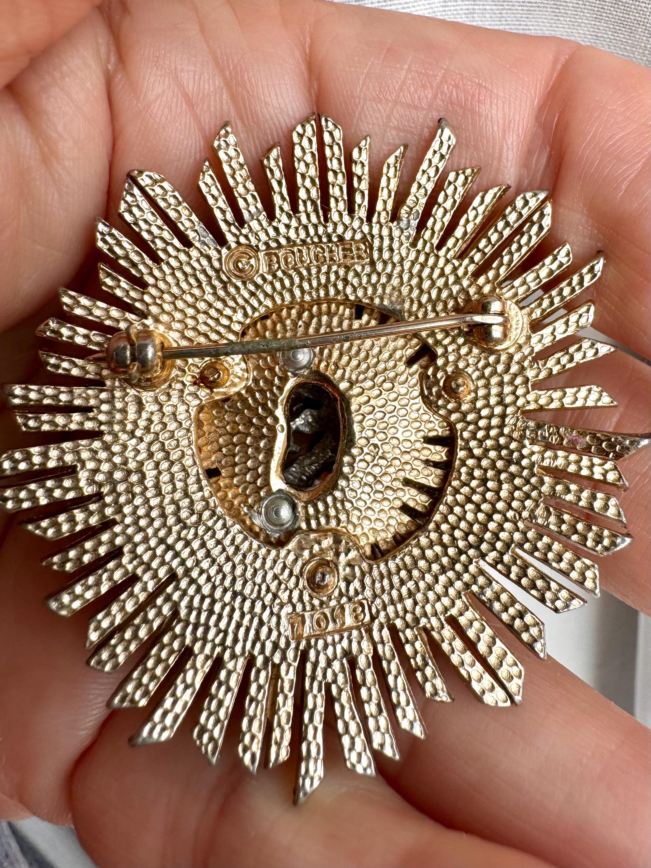 Broche montre, marcasites, argent, BIRKS - La Boîte à Bijoux