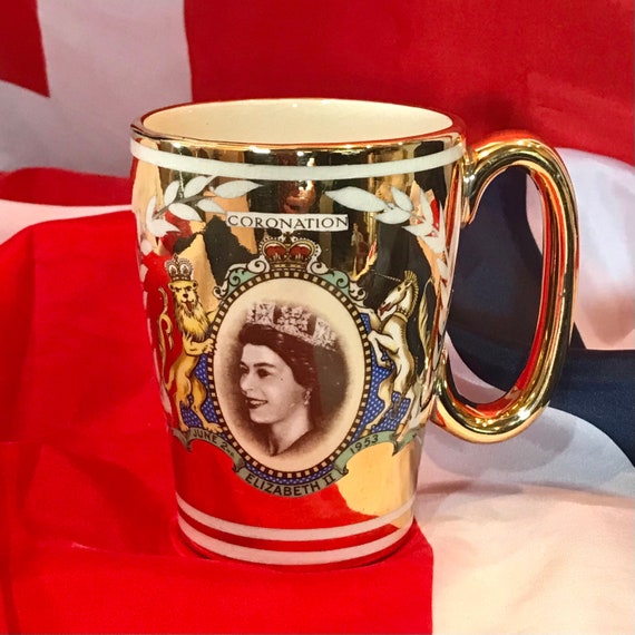 Tasse En émail Personnalisée "Her Ladyship" – Blague Royale Couronne – Neuf Sous Boîte