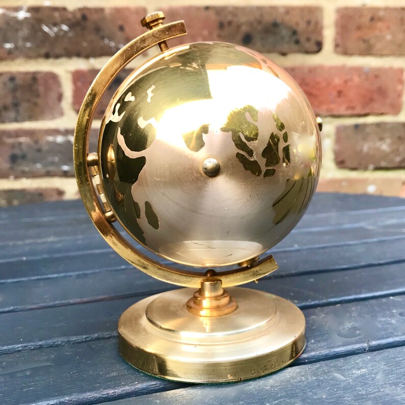 World Globe Mechanical Alarm Clock Made in Japan by Windmill. Etsy