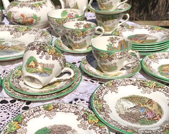 Buy 1930s Spode Byron 66 Pce Dinner Service and Tea Set Large
