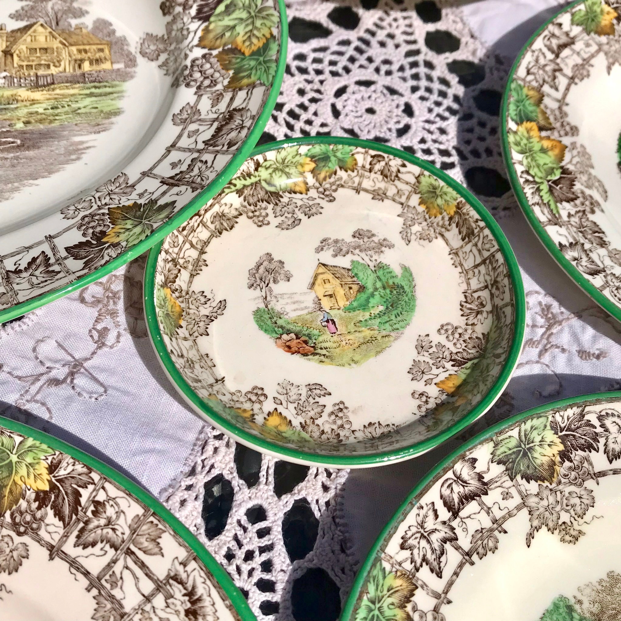 Buy 1930s Spode Byron 66 Pce Dinner Service and Tea Set Large
