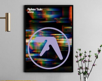 Aphex Twin (AFX)  print Richard David James Drukqs 90s album techno poster audiophile gift music wall art print electronic music print