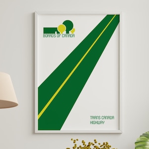 Boards of Canada Album Cover Art Print, Music Band Poster, 90s Electronic Music Wall Art, Trans Canada Highway Artwork, DJ Gift