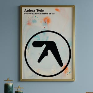 Aphex Twin &#39;Selected Ambient Works&#39; Album Art Print