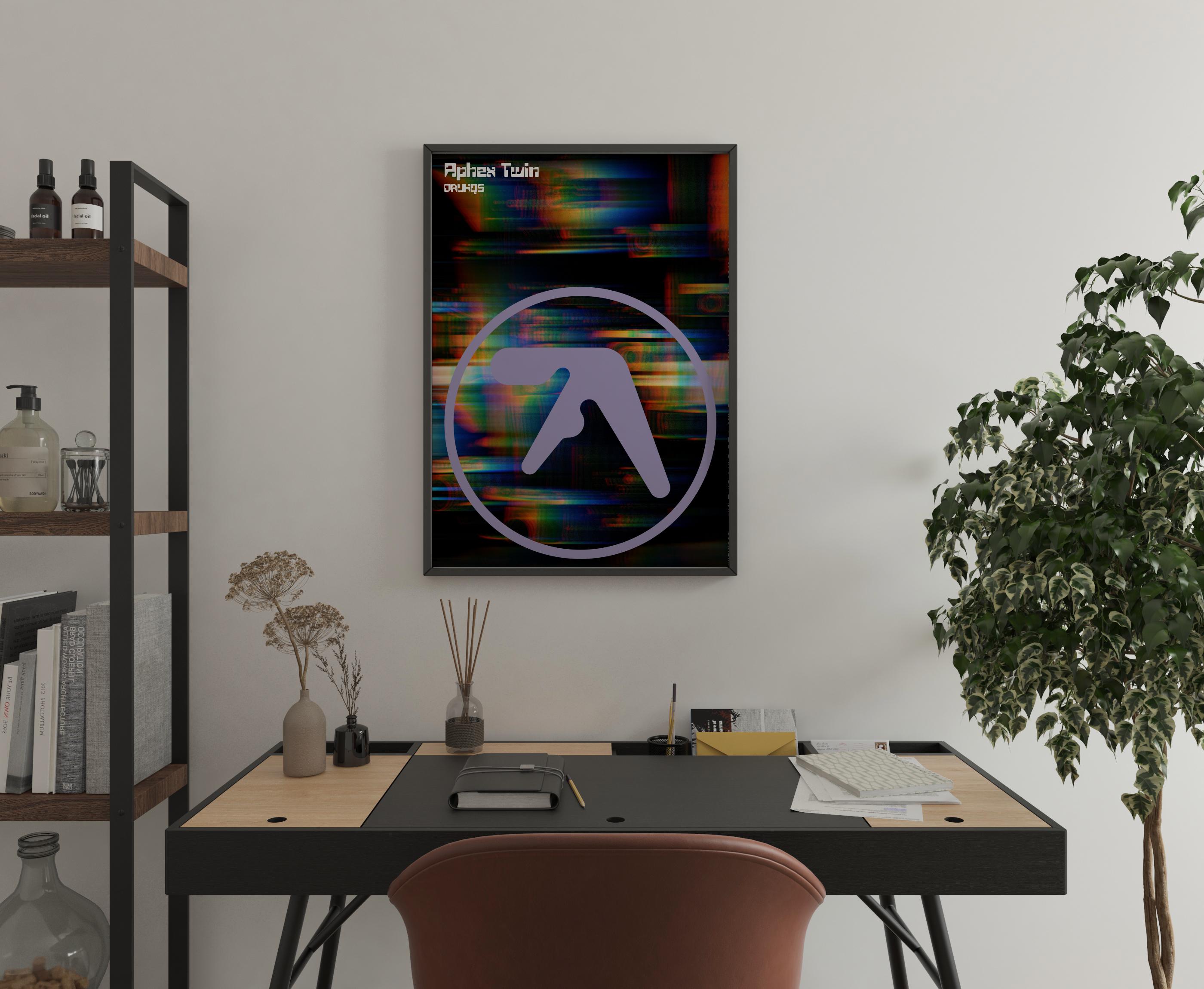 Aphex Twin (AFX) Print Richard David James Drukqs 90s Album