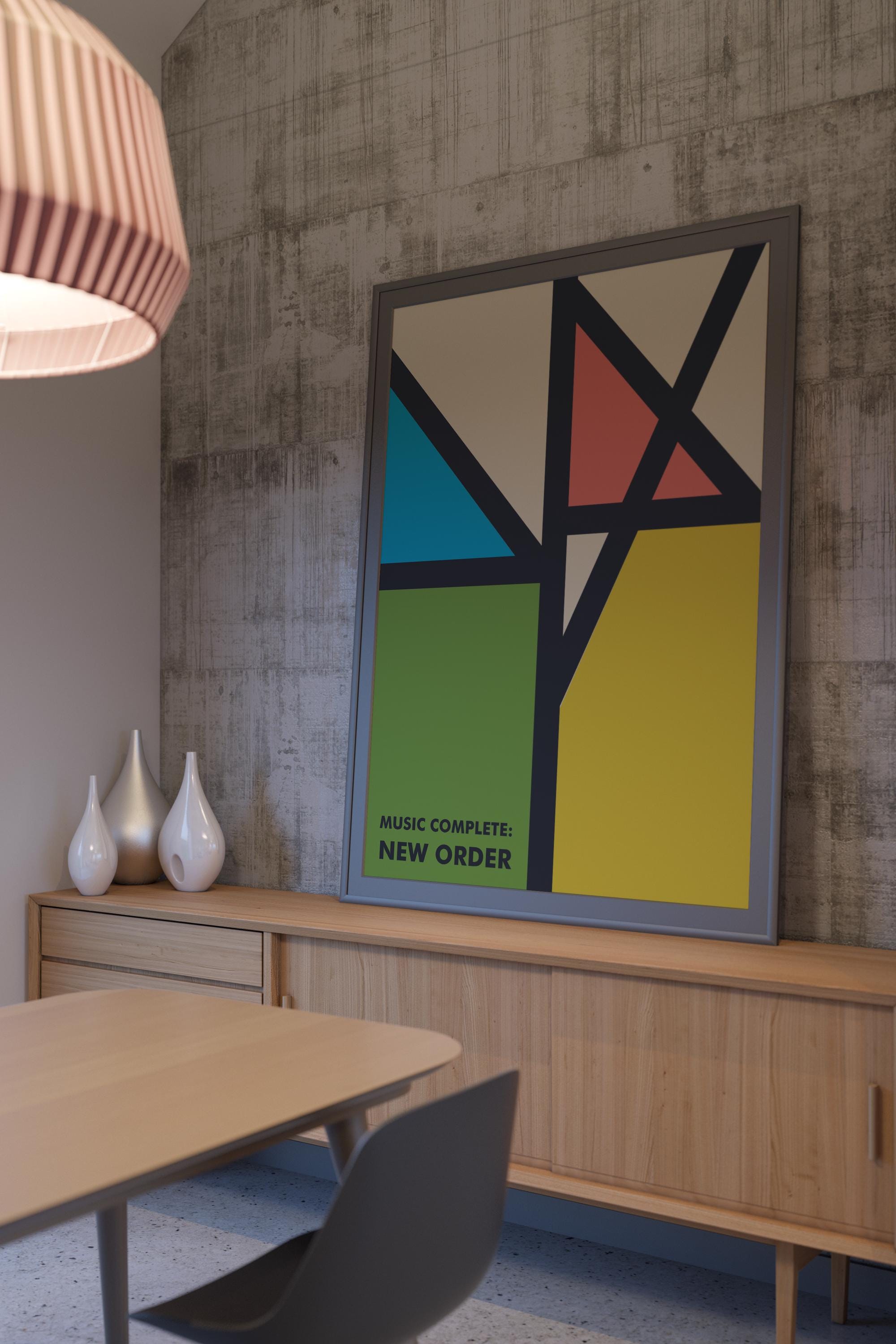 New Order Band Print, Complete Music Album Cover Art