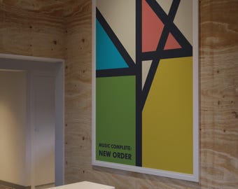 New Order Band Print, Complete Music Album Cover Art