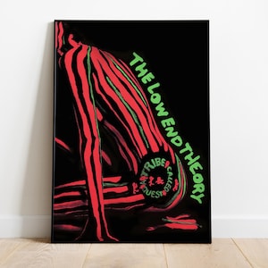 Póster de portada del álbum A Tribe Called Quest Band, impresión musical de los 90, arte mural de hip hop, arte de Midnight Marauders, póster de música electrónica