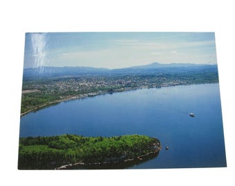 Vintage Postcard Burlington VT Vermont Lake 30729