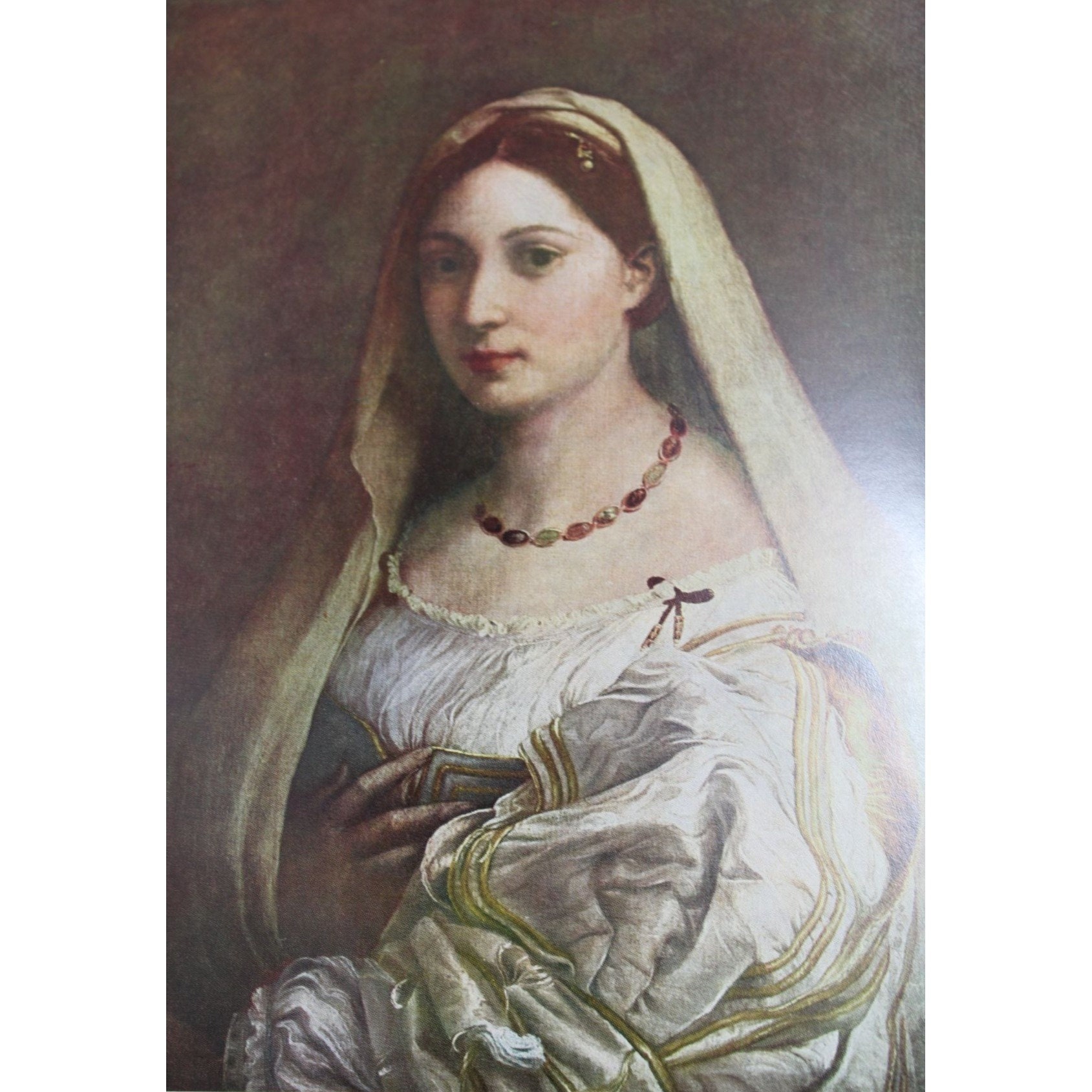 Raphael Print La Donna Velata Vintage 54638 - Etsy