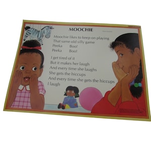 Moochie Grade School Poster Eloise Greenfield 30242 Poetry VNTG