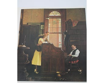 Heiratslizenz Reprint Print Norman Rockwell Vintage 94417