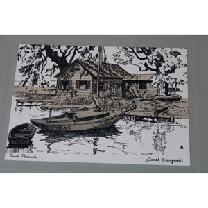 Lionel Barrymore geätzter Foliendruck Point Pleasant Vintage 91522