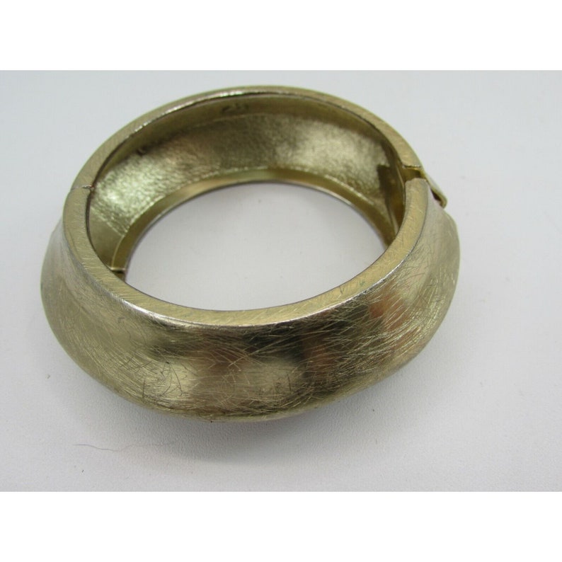 Goldtone Spring Hinge Bangle Bracelet Gold Tone RJG CN - Etsy