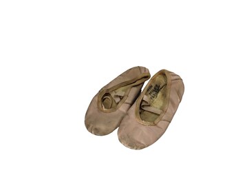 Vintage Girls Pink Ballet Shoes Selva 54987