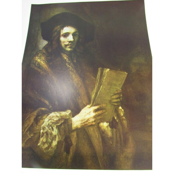Buy Vintage Rembrandt Print Portrait of a Young Man 31212 Online