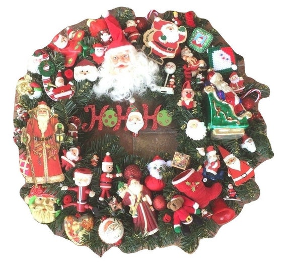 Ornement De Noël Starburst Ancien - Fait Main, Perles Vertes Et Rouges