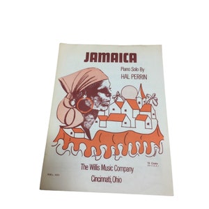 Jamaica Piano Solo Hal Perrin Vintage Sheet Music 23963