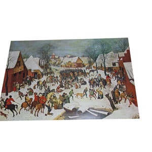 Pieter Bruegel Print Massacre of the Innocents Vintage 89073 Elder Peasants