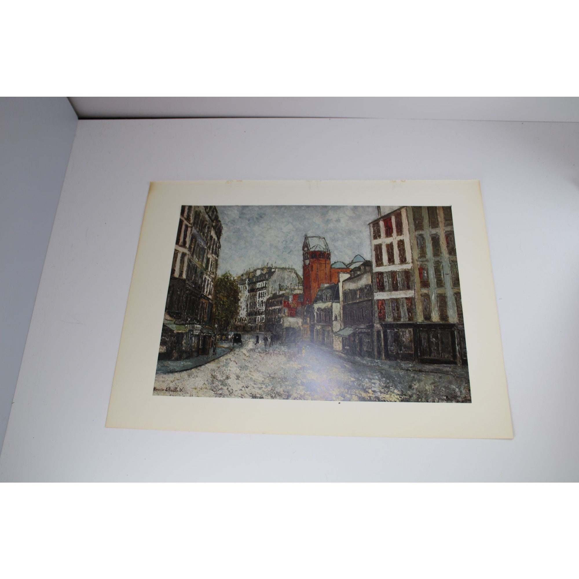 Maurice Utrillo Rue Des Abbesses Print Vintage 55079 - Etsy