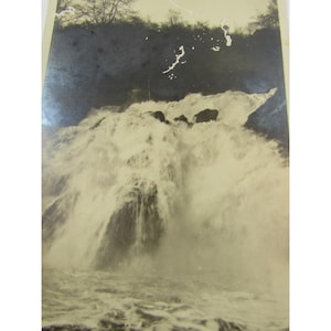Carte postale vintage Huskvarna Nedre Fallet Lower Falls Suède 33664