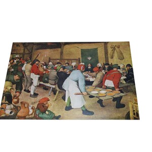 Pieter Bruegel Print The Peasant Wedding Vintage 89070 Elder