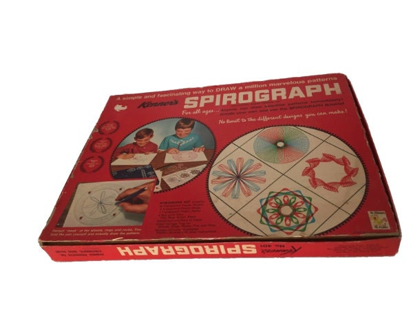 Vintage 1994 Spirograph With Spiroscope by Kenner, Design Toy, IOB 