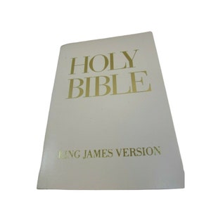 Holy Bible King James Version CAMEX International KJV White Cover 33042