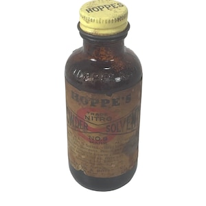 Vintage Hoppes Powder Solvent Bottle  24026