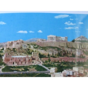 Acropoli Atene Grecia Cartolina Vintage 52044