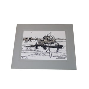 Lionel Barrymore Etched Foil Print Fischernetze Vintage 91520