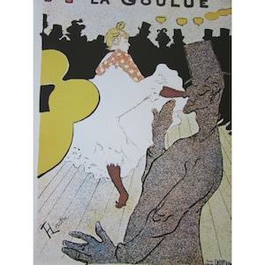 Vintage Moulin Rouge Concert Bal Poster Print Paris 53156 France La Goulue