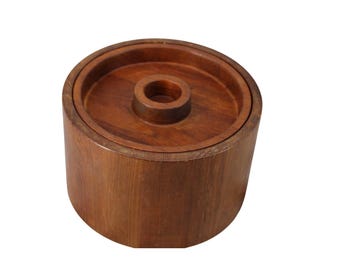Dansk Wooden Ice Bucket Vintage Wood Teak ? 94788