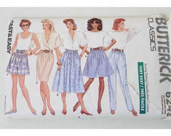 Butterick 6249 Size P S M Skirt Shorts Pants Pattern Vintage 91309