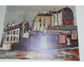 Maurice Utrillo V., Rue D'auteuil, Hand Signed Lithograph - Etsy