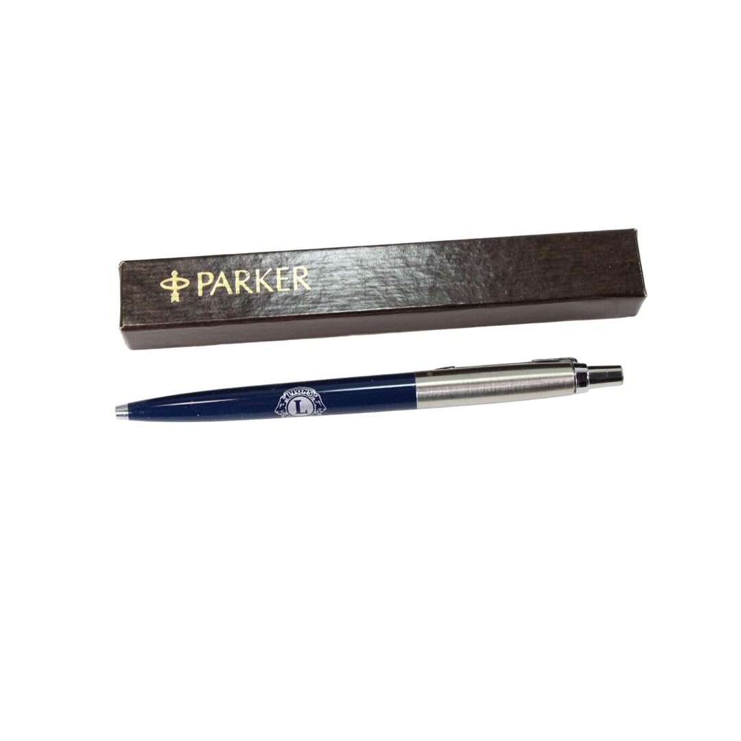 Parker Lions Club Ballpoint Pen Insignia Vintage 66515 Etsy