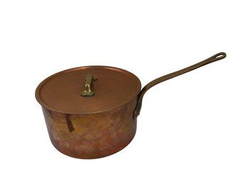 Bazar Francais 666 XL Extra Large Copper Saucepan Lid Tin Lined