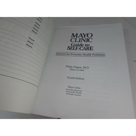 Mayo Clinic Guide to Self-care 4th Edition 2003 Health Information