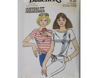 Butterick 5894 Size S M L Top Tee Pattern Vintage 91308