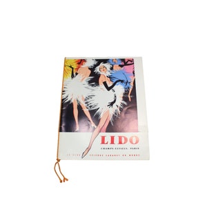 1959 Lido Champs Elysees Paris Cabaret Program Vintage 88693
