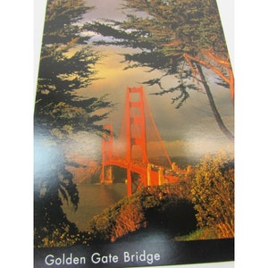 Golden Gate Bridge San Francisco Bay Cartolina 34967