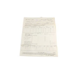 1935 Clerk of Court Real Estate Tax Receipt Sarasota County FL 88431 Ephemera Junk Journal