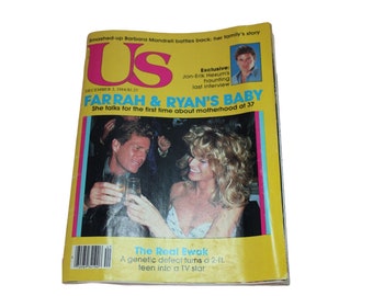 US Magazine December 3 1984 Jon Erik Hexum Farrah Fawcett Ryan Oneal