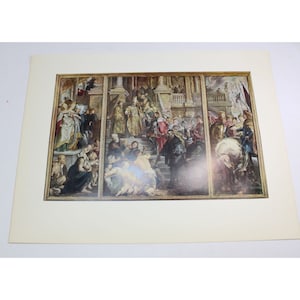 Rubens Print The Conversion of Saint Bavo Peter Paul Vintage 88702